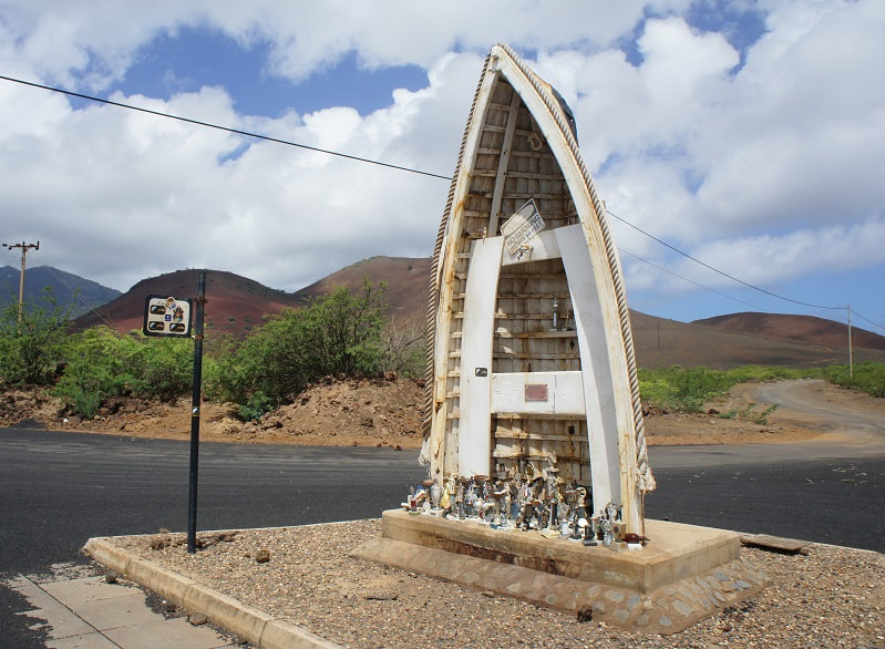 Bushaltestelle auf Ascension Island