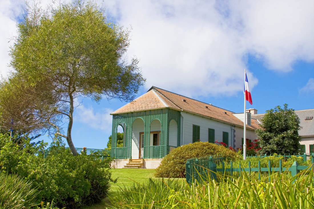 Longwood House auf St. Helena, wo Napoleon 1821 verstarb