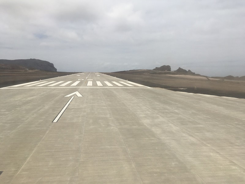 Landebahn St. Helena Flughafen