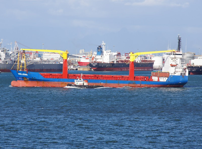 MV Helena in Kapstadt auf dem Weg nach St. Helena